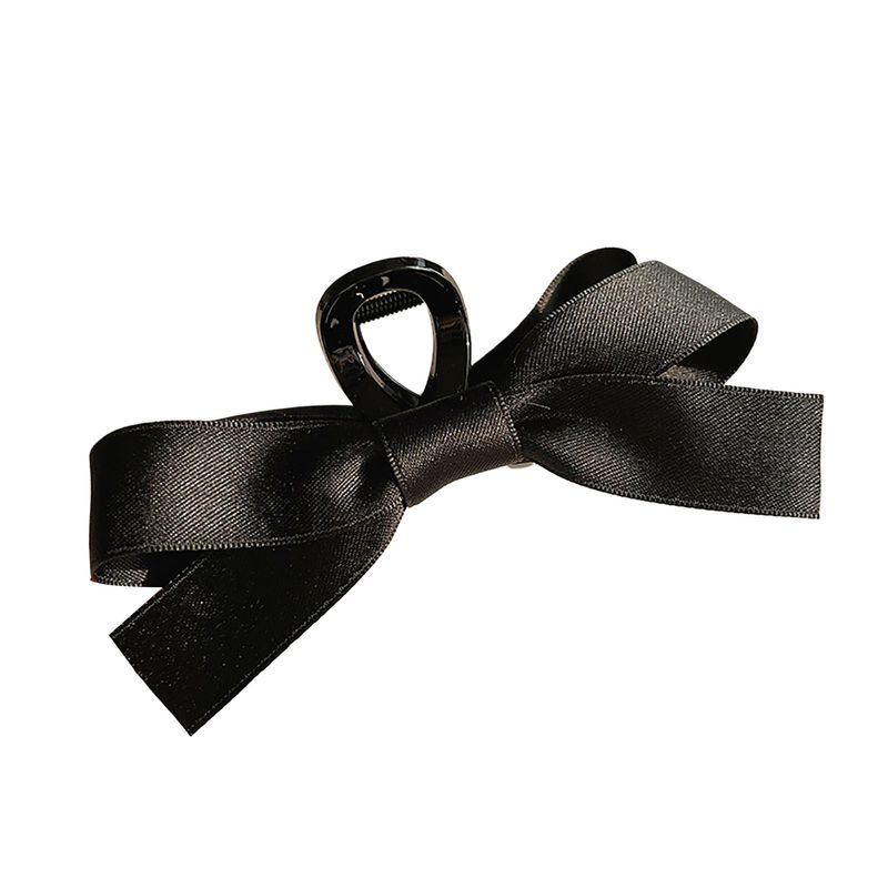 Zhuoxinder Vrouwen Haarklauw Boog-knoop Sterke grip Elastische veer met tanden Haardecoratie Uitgehold Grote haarspeld Dame Haarspeld Haaraccessoires_voghion.com