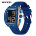 Unisex Digital Watch With Voice Announcement, Night Light, Alarm, Waterproof 50m, Bucket Shape, Silicone Strap, ABS Case Waterproof Watch_voghion.com