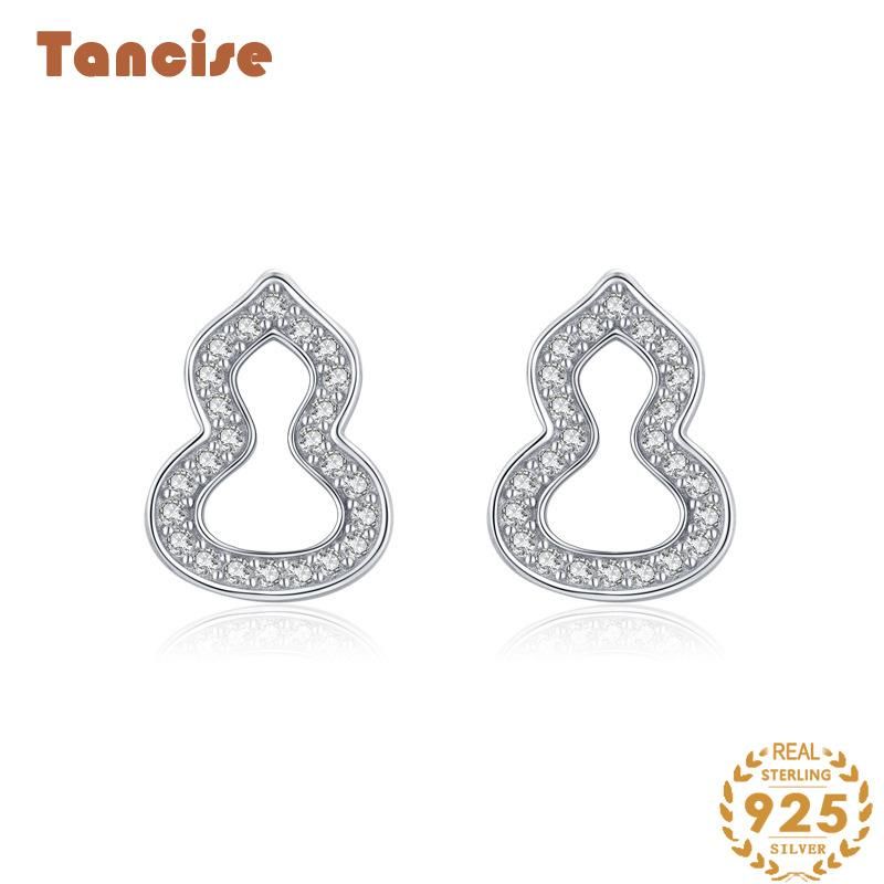 Tancise Orecchini pendenti con zirconi d'argento per le donne Regali per feste di matrimonio_voghion.com