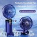 Mini Handheld USB Fan – 3000mAh Foldable 5-Speed Rechargeable Desk & Neck Fan_voghion.com