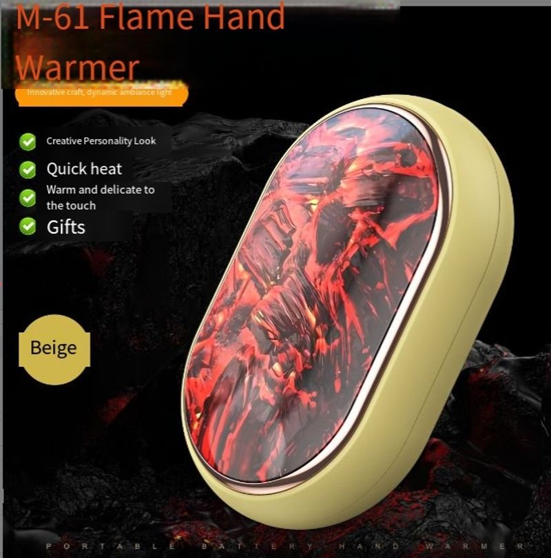 Flame Mountain hand warmer Flame Stone hand warmer portable hand warmer winter carry_voghion.com