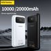 Powerbank de carregamento rápido PD de 10000 mAh e 22,5 W com visor digital, bateria externa portátil para iPhone, Samsung, Android, viagens e presentes corporativos_voghion.com