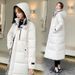Piumino lungo – Parka oversize con cappuccio in stile coreano (nero/bianco, M-XXL)_voghion.com
