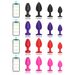 Plug anale con telecomando APP wireless e trapano, plug anale vibrante in silicone, set da quattro pezzi, prodotto per adulti_voghion.com