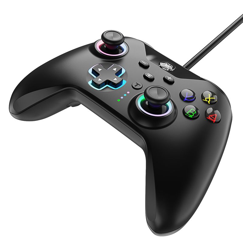 PC game controller Wired chicken game controller USB vibration game controller PC Black Myth Wukong_voghion.com