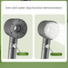 5-Setting Handheld Shower Head - Manual High Pressure Boosting With Powerful Filter For Home Bathroom Use_voghion.com
