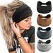 European And American Solid Color Elastic Sports Headband Wide Version Yoga Headband Antiperspirant Sweat Absorbent Maca Dragon Headband Waist Headband For Women_voghion.com
