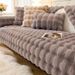 Premium Rabbit Fur Warm Plush Winter Thickened Non-Slip Seat Cushion Leather Sofa Cover New Model_voghion.com