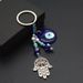 Accessories Blue Eyes Palm Keychain Beaded Pendant_voghion.com
