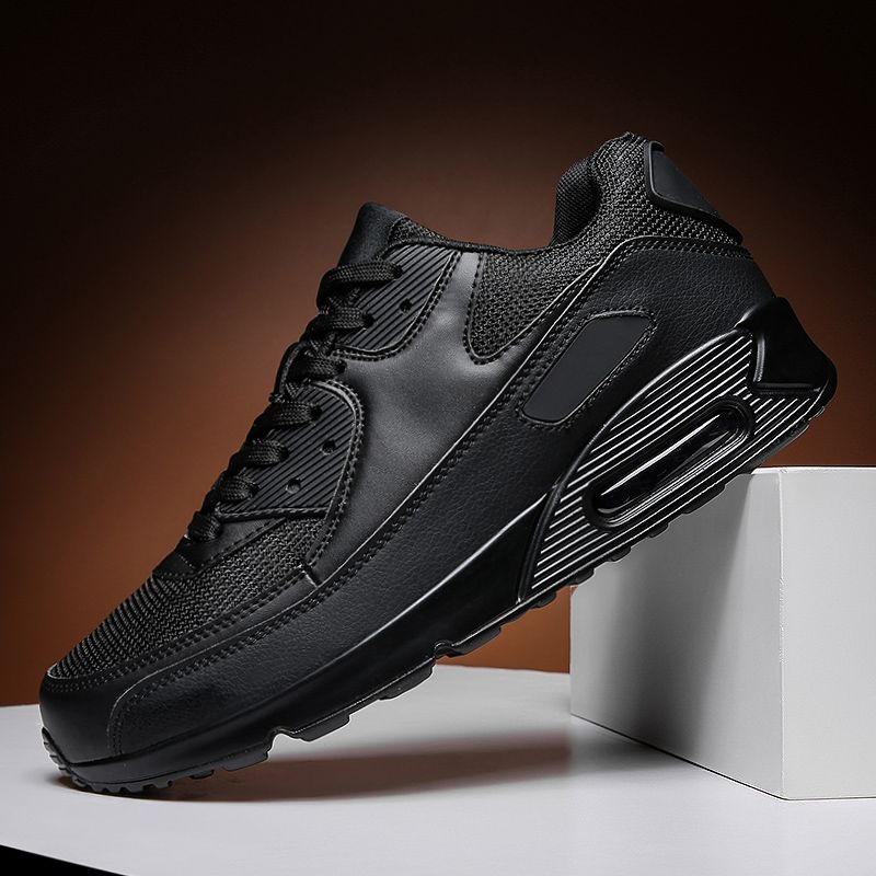 Couples air cushion sports men and women large size light casual mesh breathable color matching running shoes_voghion.com