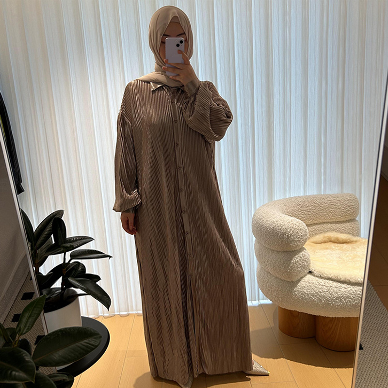 Women's Clothing Muslim Dress Dubai Fashion Abaya Robe Middle Eastern Clothing Large Size Middle Eastern Long Skirt_voghion.com