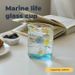 Blue Ocean Shell Glass Cup, High Borosilicate Heat-resistant, Beautiful And Cute Cup, Coffee Cup, Milk Cup_voghion.com