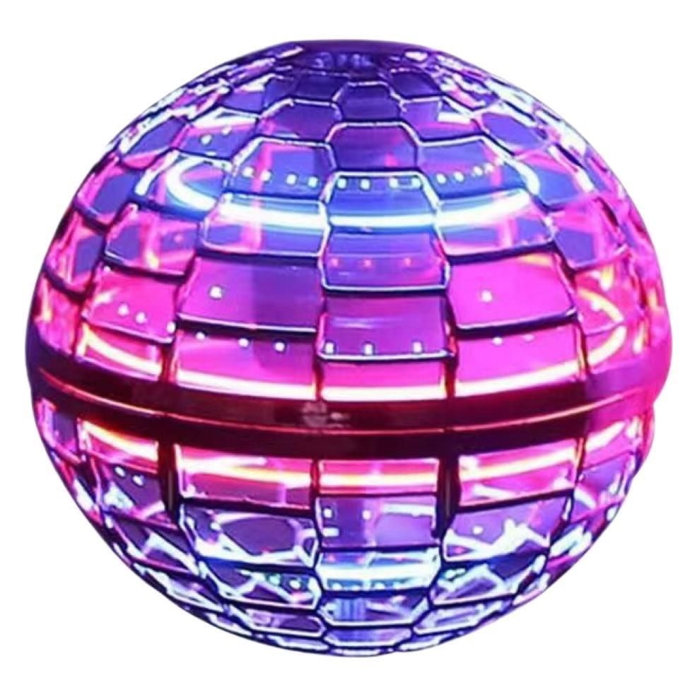 "Akıllı Hareket Kontrolü ve LED Işıklara Sahip Sihirli UFO Uçan Top - Çocuklar ve Gençler İçin Etkileşimli Dönen Oyuncak (Mavi/Kırmızı/Mor)"_voghion.com