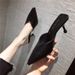 Try-On Half Mules High Heels Elegant Internet Celebrity Sandals Women's New Season Pointed Toe Versatile Chunky Heel_voghion.com