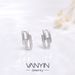 Wanying – boucles d'oreilles creuses en argent pur, mode coréenne Instagram, Style Simple et froid, intégration minimale_voghion.com