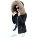 Abbigliamento da donna Nuovo piumino in cotone Giacca da donna corta Autunno e inverno Cappotto da donna in cotone Giacca in cotone con ampio collo in pelliccia_voghion.com