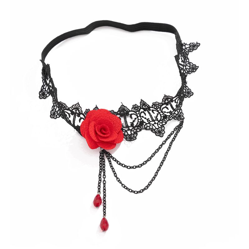 Rose Crystal Lace Elastic Thigh Chain 2025 Spring Fashion Sexy Muse Show Legs With Accessories Hipster_voghion.com