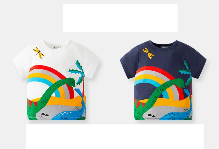 mother & kids T-shirt Korean summer clothes summer children's clothes wholesale boys short-sleeved outerwear tops_voghion.com