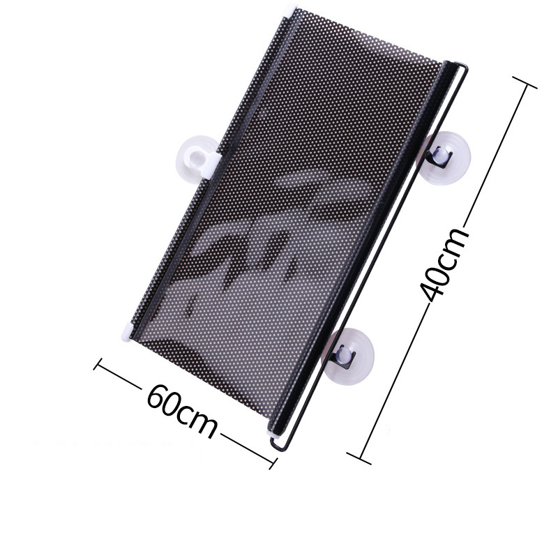 Pára-sol do carro automático retrátil rolo sombra pára-sol protetor solar isolamento térmico carro punch-livre ventosa cortina blackout_voghion.com