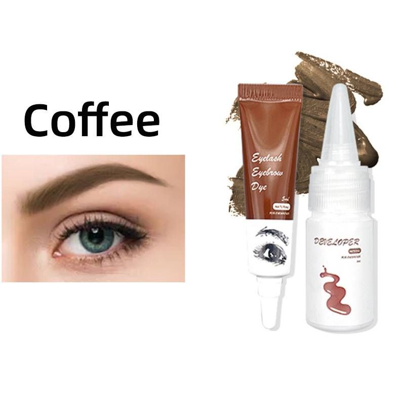 Barva na řasy a obočí Dlouhotrvající nástroj pro okamžité schnutí Make-up Sada barviv na obočí_voghion.com