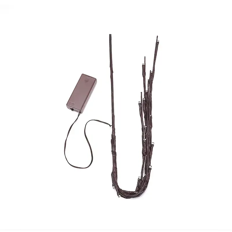 Warm White LED Branch Lights, Battery-Powered Willow Tree Design With 20 Soft Glow Bulbs For Indoor Vase Decor, Home Accent Lighting_voghion.com