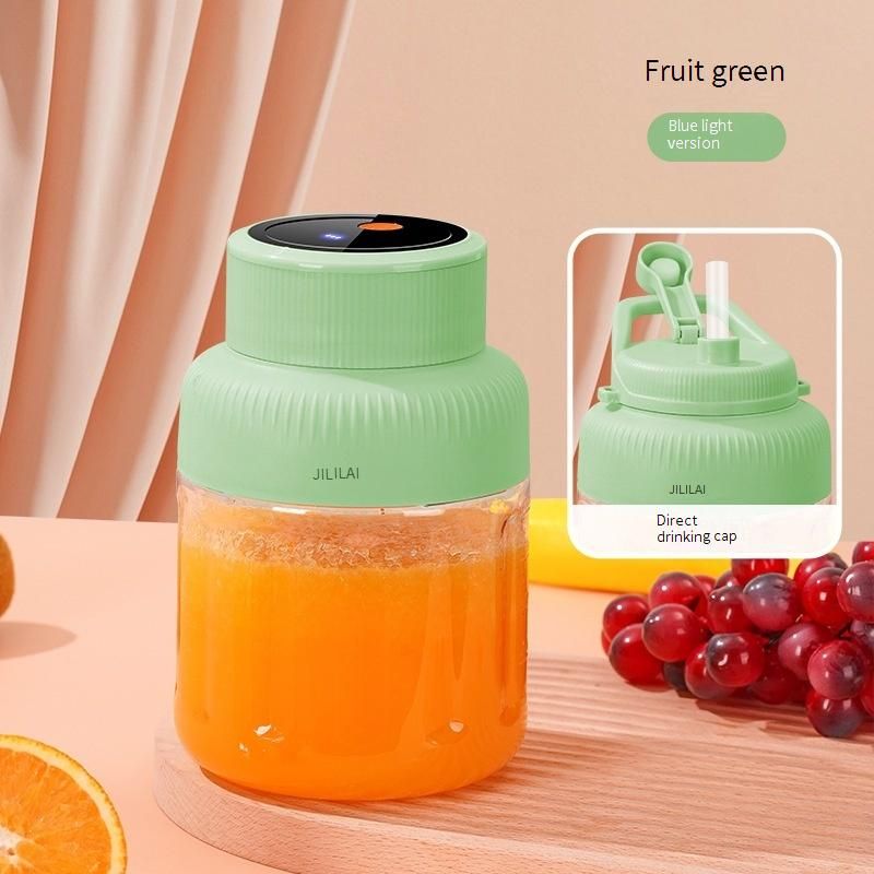 JLL1002 Portable Blender Cup, 150W 18000 RPM Personal Smoothie Maker With Stainless Steel Blade, USB Rechargeable Mini Juicer For Home, Dorm, Travel_voghion.com