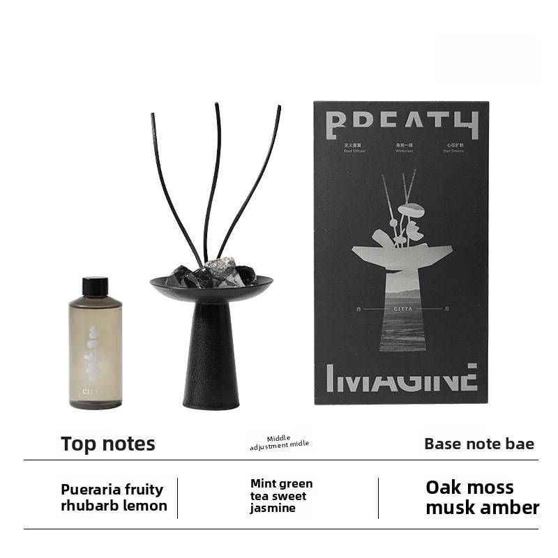 Wilderness Crystal Aroma Diffuser Set – Reusable Essential Oil Stone Diffuser With Zen Tea & Oud Fragrance (Gift Box)_voghion.com