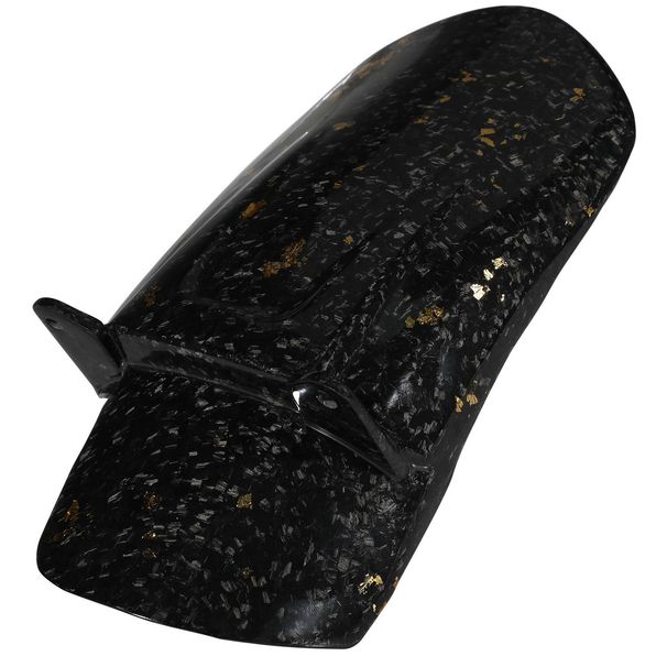 Garde-boue arrière en fibre de carbone pour motos électriques – Accessoire de mise à niveau léger et durable (24 x 15 x 7 cm, noir, or/noir, violet)_voghion.com
