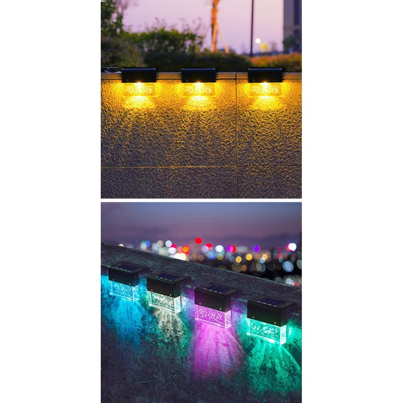 Neu LED Treppen Acryl Garten Im Freien Wasserdichte Atmosphäre Solar Zaun Licht_voghion.com