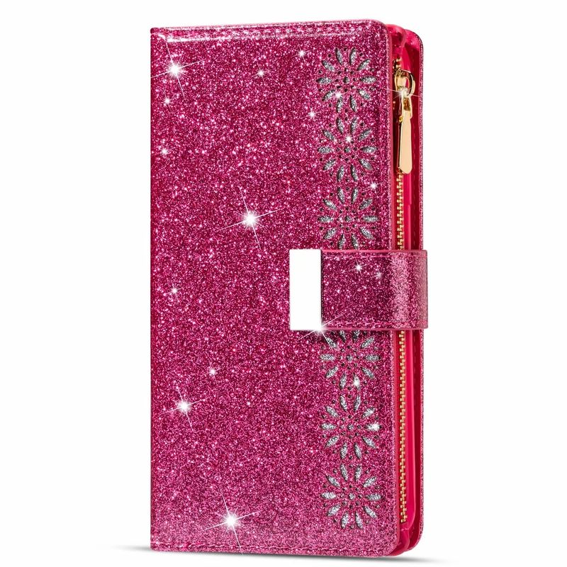 Étui portefeuille à rabat en cuir, pour Samsung S21 S20 S30 Ultra S10 S9 S8 Plus S7 Edge Note 8 9 10 20 Ultra Bling Funda Protect C_voghion.com