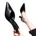 Try-On Half Mules High Heels Elegant Internet Celebrity Sandals Women's New Season Pointed Toe Versatile Chunky Heel_voghion.com