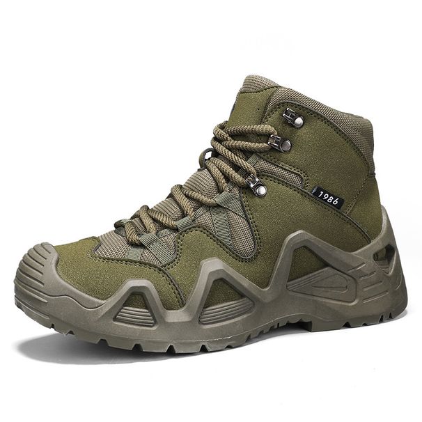 Pánské boty s tlustou podrážkou, protiskluzové, pro turistiku, cestovní, turistické, s taktickou podrážkou_voghion.com
