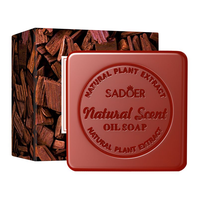 All English SADOER Sandalwood Essential Oil Deep Cleaning Body Universal Handmade Soap_voghion.com