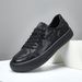 Layer Cowhide Crooked Toe Cute Ugly Mango Shoes Genuine Leather Sneakers Men's Trendy Versatile Low Top_voghion.com