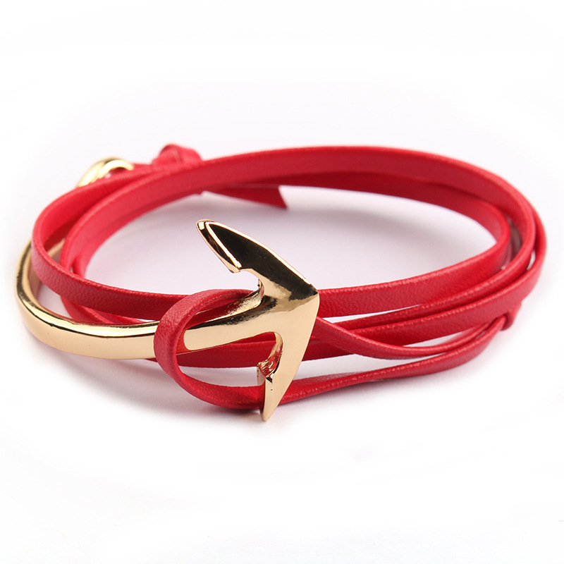Trendy Multilayer Leather Braided Bracelets Anchor Viking Men's Bracelet Jewelry New Vintage Punk Accessorie Party Gifts_voghion.com
