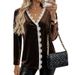 Elegant Vintage Velvet Blouse With V-Neck & Lace Trim - Fall/Winter Boho Chic Shirt For Women, Loose Fit With Puff Sleeves (Brown, S/M/L/Xl)_voghion.com