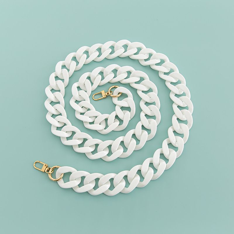 Large 4cm*3.3cm Trendy DIY Anti-Slip Chain Exquisite Resin Acrylic Wide Bag Shoulder Strap_voghion.com