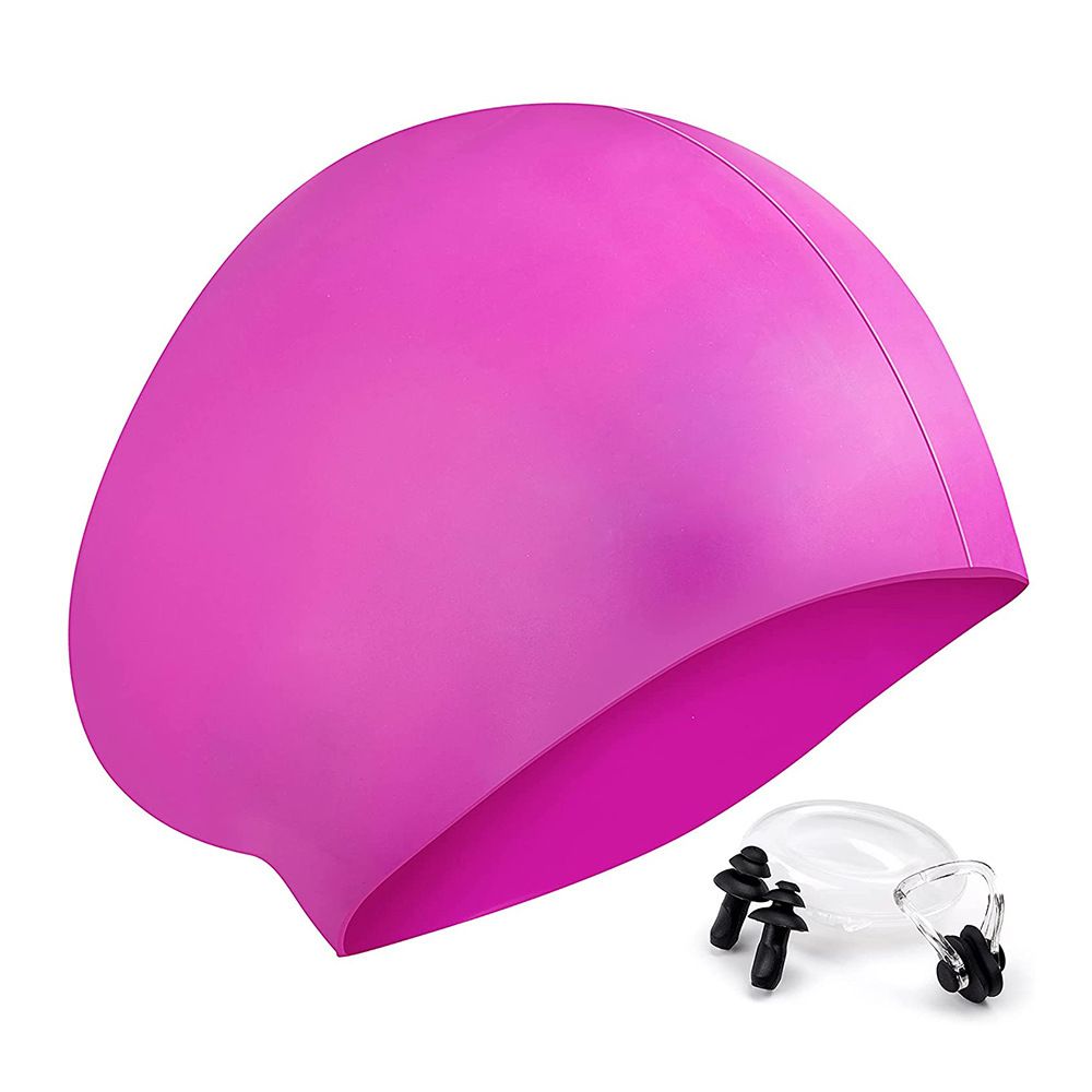 Badekappe für Damen, wasserdicht, bequem, Silikon_voghion.com