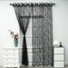 Wave Lace Sheer Curtains 80% Polyester - White/Pink Voile Drapes For Living Room Bathroom Light Filtering Privacy, Rod Pocket Ready To Hang_voghion.com