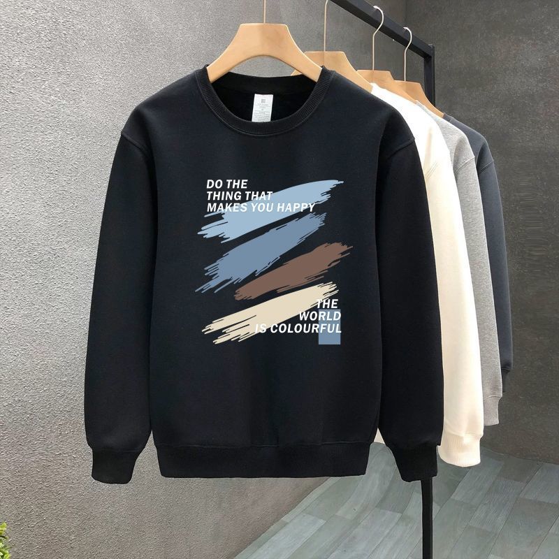 FW25 Matching Couple Cotton Crew Neck Sweatshirt - His & Hers_voghion.com