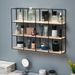 Wall Shelf – Multi-Tier Iron & Wood Display Rack For Cosmetics & Home Organization – Modular Grid Shelving For Living Room & Bedroom_voghion.com