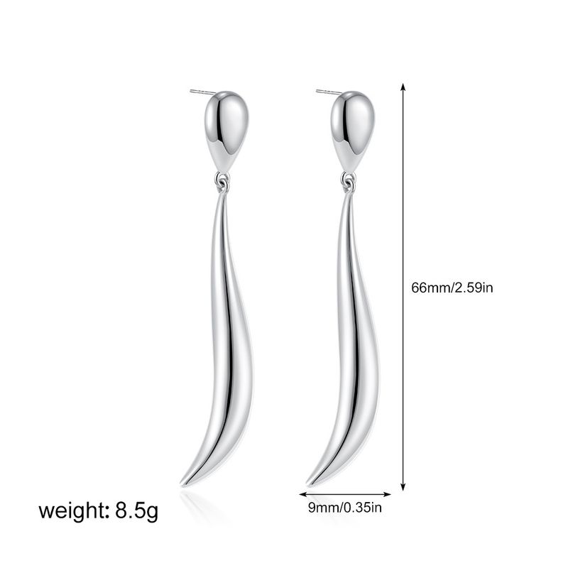 Women’s Jewelry Set Fashion Creative Simple Personality Earrings Gold Plated Splicing Strips Fashionable Niche Water Drop Earrings For Women_voghion.com