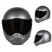 3C-Certified Retro Motorcycle Full Face Helmet – Vintage "Pig Snout" Design With Sun Visor, Lightweight ABS Shell For Cruisers & Scooters_voghion.com