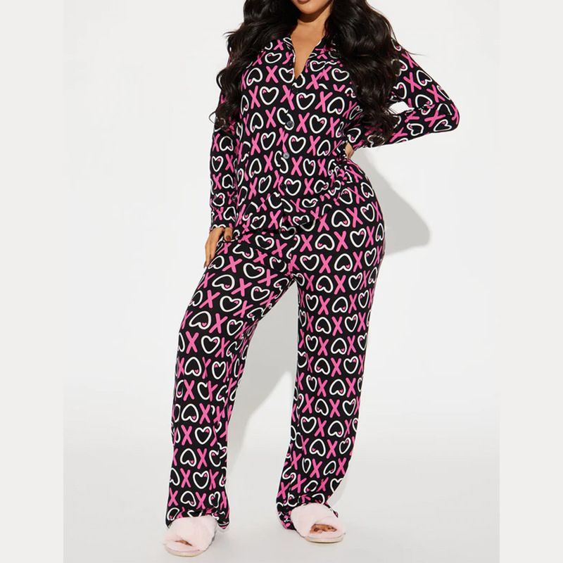 Abbigliamento da donna, estivo, casual, a maniche lunghe, pantaloni aderenti, comodo set da casa_voghion.com