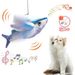 with Flying Fish, Interactive Cat Toys, Rechargeable Fluttering Bird (No Flying), Can Add Catnip, Activated Plush Toy By PawParty Store_voghion.com