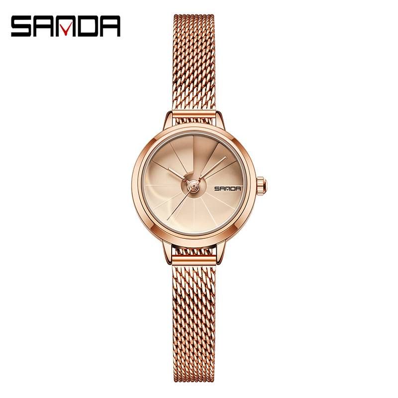Sanda Ladies Quartz Watch Simple Small Waterproof Women's Watch Gift_voghion.com