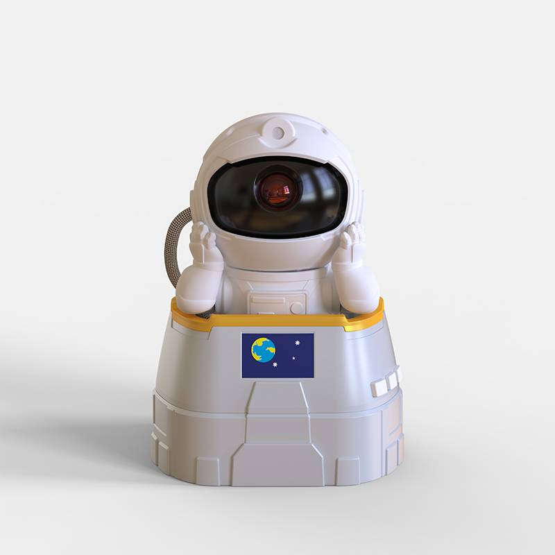 Astronaut Galaxy Projector - Dual Function- Projector And Night Light, USB Powered, Remote Control & Timer, Bluetooth Speaker - With White Noise_voghion.com