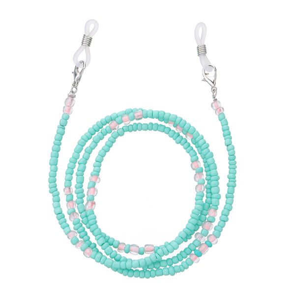 Accessori Occhiali trasparenti con perline di riso per donna Maschera alla moda a doppio uso Fissatore a catena anti-vibrazione_voghion.com