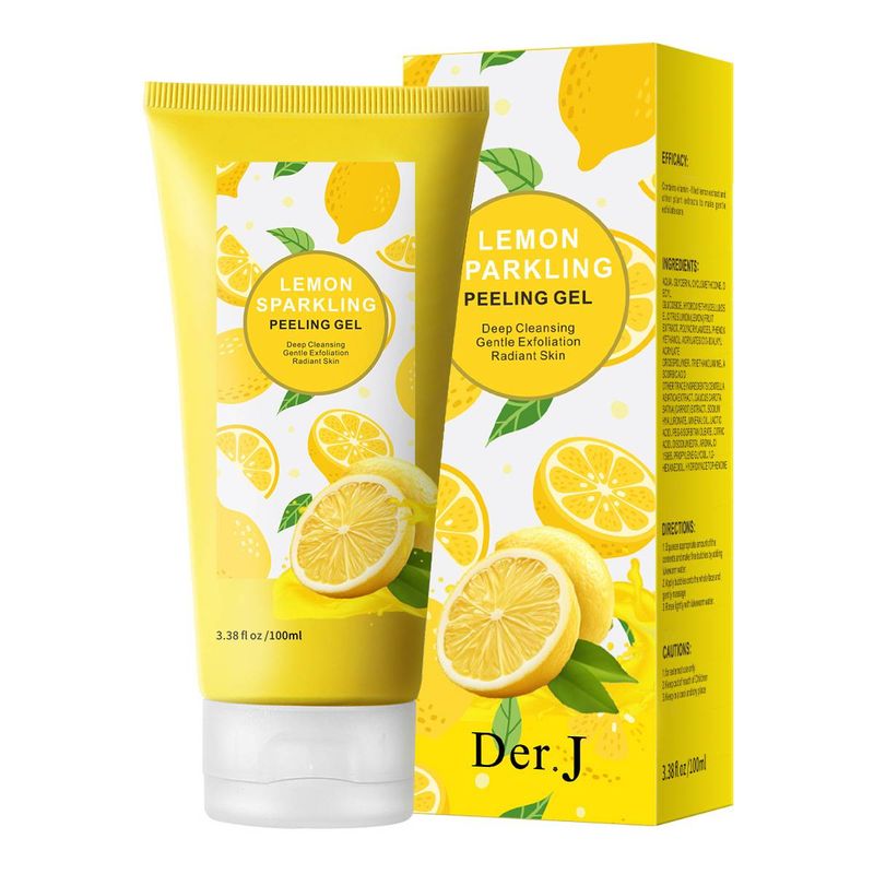 Der.j Lemon Sparkling Exfoliating Gel - Gentle All - Over Body Exfoliation For Smooth Skin_voghion.com