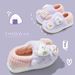 Pantoufles d'intérieur ToyPulse pour filles, collection hiver 2025, nouveau modèle à talon fermé, en coton, idéales pour la maison et à porter avec une fille._voghion.com
